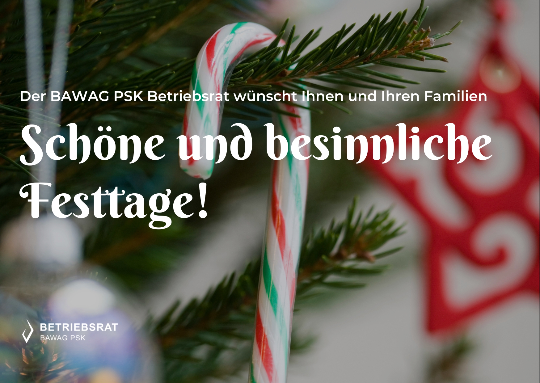 Frohe Weihnachten 2022 ©BAWAG P.S.K. Betriebsrat Frohe Weihnachten 2022 ©BAWAG P.S.K. Betriebsrat
