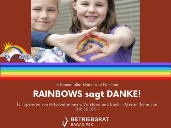 2022 Rainbows ©BAWAG PSK Betriebsrat 2022 Rainbows ©BAWAG PSK Betriebsrat