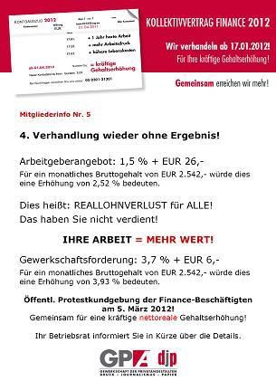 KV2012 4. Verhandlungsrunde &copy;BAWAG PSK Betriebsrat